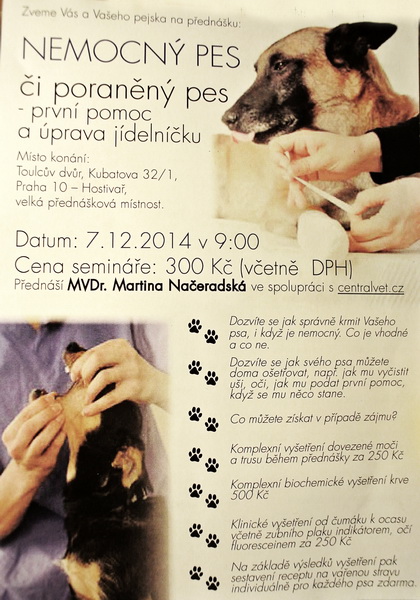 Přednáška MVDr Načeradská Praha 7.12.